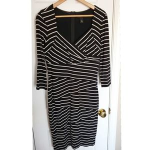 WHBM Body Perfecting Striped Dress